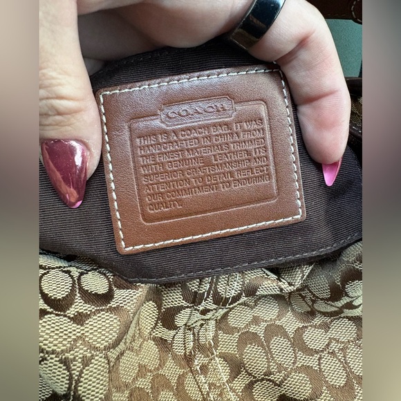 Coach vintage brown signature C mini hobo - Picture 3 of 11